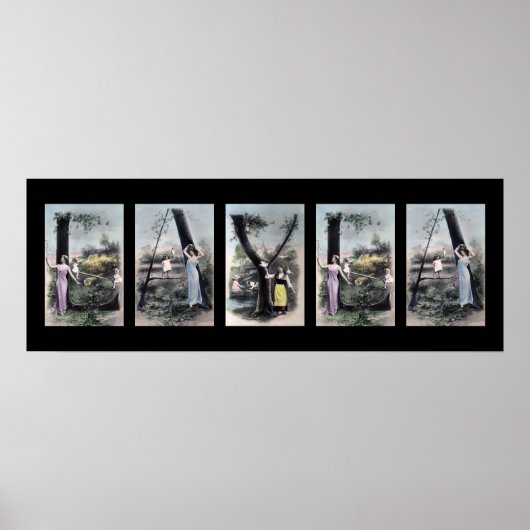 LAYLA  Alfabet Letter Name Art Poster (Voorkant)