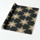 Layla Magische Sneeuwvlok Victoriaans Kerstmis Cadeaupapier (Uitgerold)