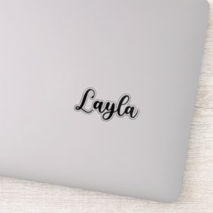 Layla Naam - Handgeschreven kalligrafie Sticker