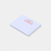 Layla naam in gloeiende neonverlichting nieuwheid post-it® notes (Schuin)