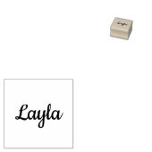 "Layla" naamstempel Rubberstempel (Gestempeld)