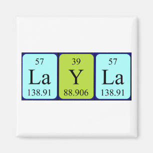 Layla periodiek table name magnet