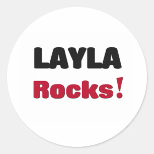 Layla Rocks Ronde Sticker