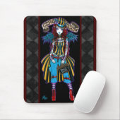 "Layla" Steampunk Circus Tattoo Sideshow Mousepad Muismat (Met muis)