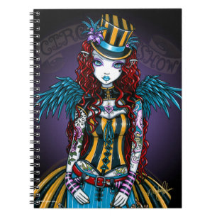 "Layla" Steampunk Circus Tattoo Sideshow notebook Notitieboek