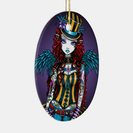 "Layla" Steampunk Circus Tattoo Sideshow Ornament (Rechts)