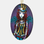 "Layla" Steampunk Circus Tattoo Sideshow Ornament (Links)