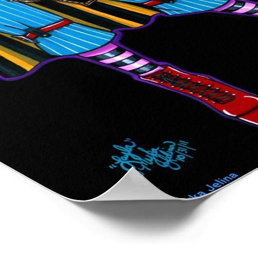 "Layla" Steampunk Circus Tattoo Sideshow Poster (Hoek)