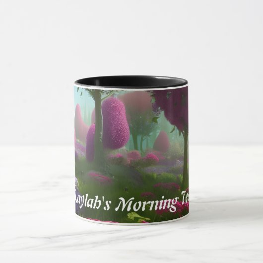 Laylah's Morning Tea Gepersonaliseerd Mok (Midden)