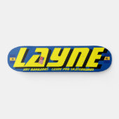 LAYNE JMT BARB 7 3/4" Skatebord Dek Persoonlijk Skateboard (Horizontaal)
