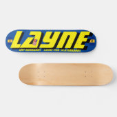 LAYNE JMT BARB 7 3/4" Skatebord Dek Persoonlijk Skateboard (Horizontaal)