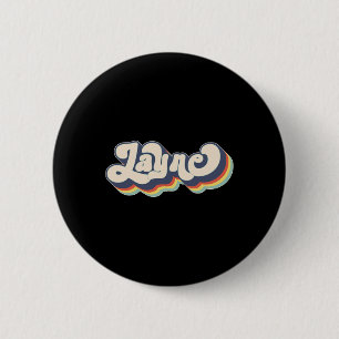 Layne Naam Gepersonaliseerde Achternaam Voornaam L Ronde Button 5,7 Cm