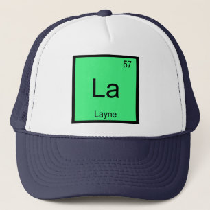 Layne Name Chemistry Element Periodic Table Trucker Pet