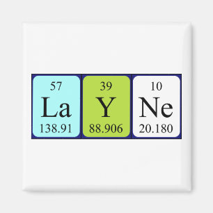Layne periodieke lijstnaammagneet magneet