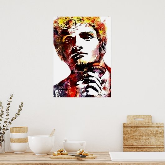 Layne Staley Portrait Poster (Keuken)