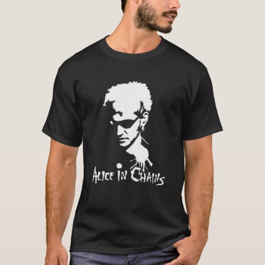 Layne Staley Portrait Tee – Alice in Chains Icon T-shirt (Voorkant)