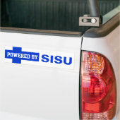 LaYooper aangedreven door Sisu Bumpersticker Finn  (Op Truck)