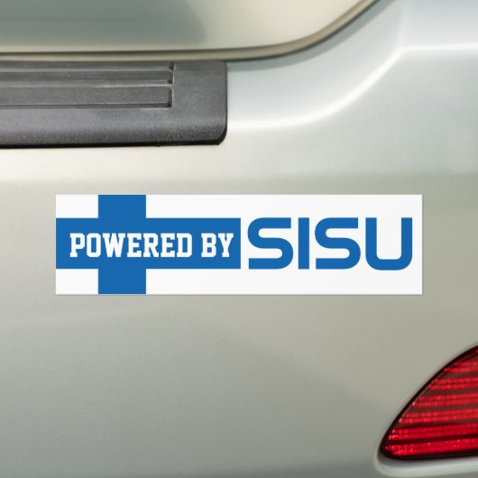 LaYooper (c) aangedreven door Sisu Bumpersticker F (Op auto)