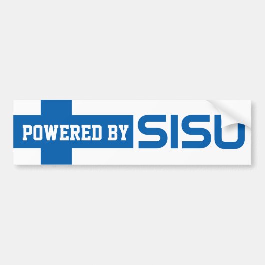 LaYooper (c) aangedreven door Sisu Bumpersticker F (Voorkant)