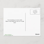 Laysan albatross staand briefkaart (Achterkant)