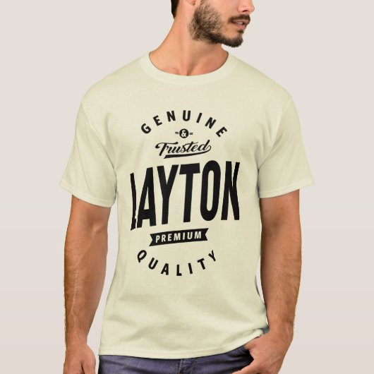 Layton Gepersonaliseerde naam Birthday Gift T-shirt (Voorkant)