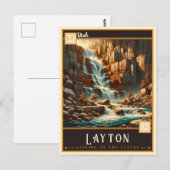 Layton, Utah | Antiek Briefkaart (Voorkant / Achterkant)