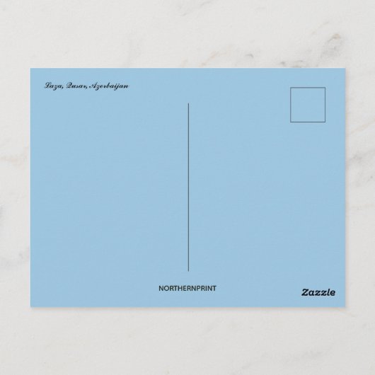 Laza Qusar-Azerbeidzjan Briefkaart (Achterkant)