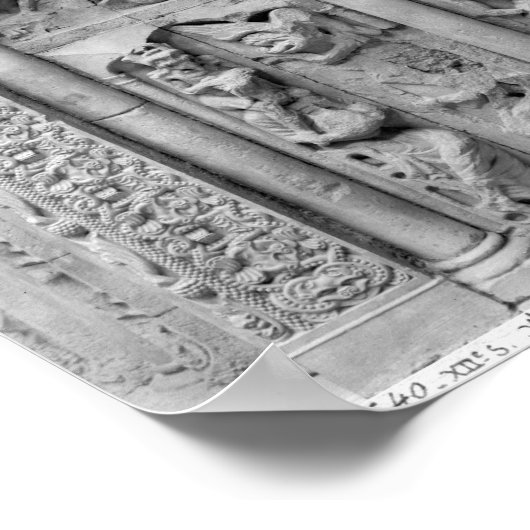 Lazarus en het Rich-Man van het zuidportaal Poster (Hoek)