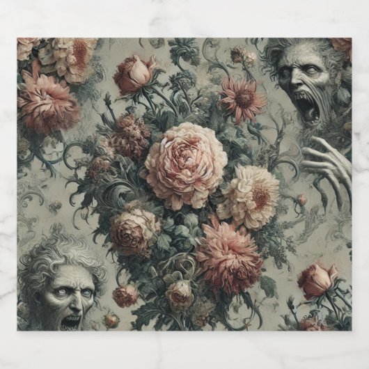 🩸 Lazarus Weeps – Gothic Victorian Bier Etiket (Enkel label)