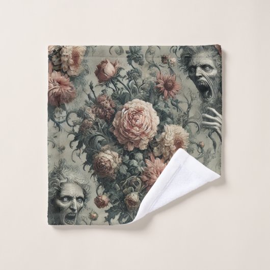 🩸 Lazarus Weeps – Gotisch Victoriaans Bad Handdoek (Wasdoekje)