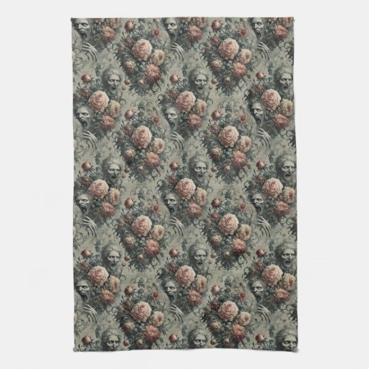 🩸 Lazarus Weeps – Gotisch Victoriaans Theedoek (Verticaal)