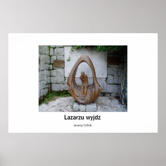 Lazarzu wyjdz-sculptuur poster (Voorkant)