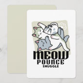 Laze Furr Days - Schattige Lazy Cats Design (Voorkant / Achterkant)