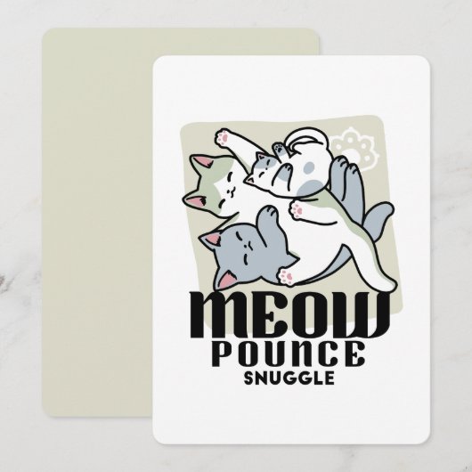 Laze Furr Days - Schattige Lazy Cats Design (Voorkant / Achterkant)