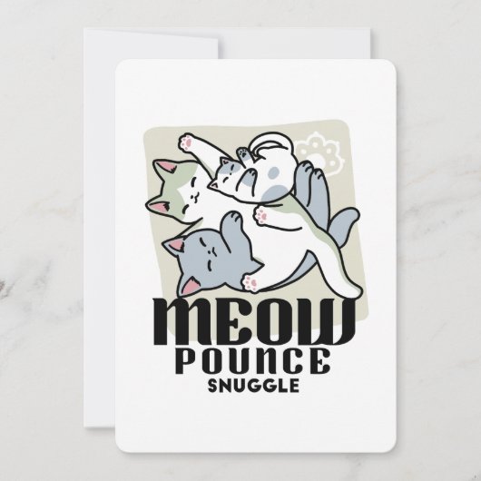 Laze Furr Days - Schattige Lazy Cats Design (Voorkant)