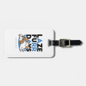 Laze Furr Days - Schattige Lazy Cats Design Bagagelabel (Voorkant horizontaal)