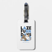 Laze Furr Days - Schattige Lazy Cats Design Bagagelabel (Achterkant verticaal)