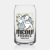 Laze Furr Days - Schattige Lazy Cats Design Blikvorm Glas (Voorkant)