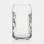 Laze Furr Days - Schattige Lazy Cats Design Blikvorm Glas (Rechts)