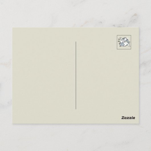 Laze Furr Days - Schattige Lazy Cats Design Briefkaart (Achterkant)