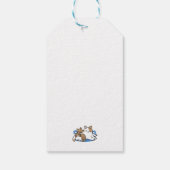 Laze Furr Days - Schattige Lazy Cats Design Cadeaulabel (Achterkant)
