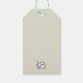 Laze Furr Days - Schattige Lazy Cats Design Cadeaulabel (Achterkant)