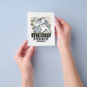 Laze Furr Days - Schattige Lazy Cats Design Flyer (Hand)