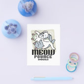 Laze Furr Days - Schattige Lazy Cats Design Flyer (Enkel)