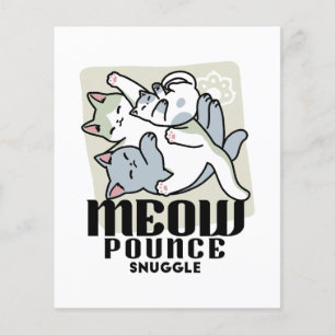 Laze Furr Days - Schattige Lazy Cats Design Flyer