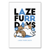 Laze Furr Days - Schattige Lazy Cats Design Kaart (Voorkant)