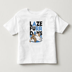 Laze Furr Days - Schattige Lazy Cats Design Kinder Shirts