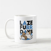 Laze Furr Days - Schattige Lazy Cats Design Koffiemok (Links)