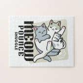 Laze Furr Days - Schattige Lazy Cats Design Legpuzzel (Horizontaal)