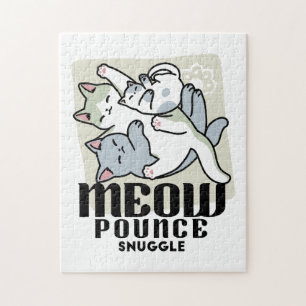 Laze Furr Days - Schattige Lazy Cats Design Legpuzzel